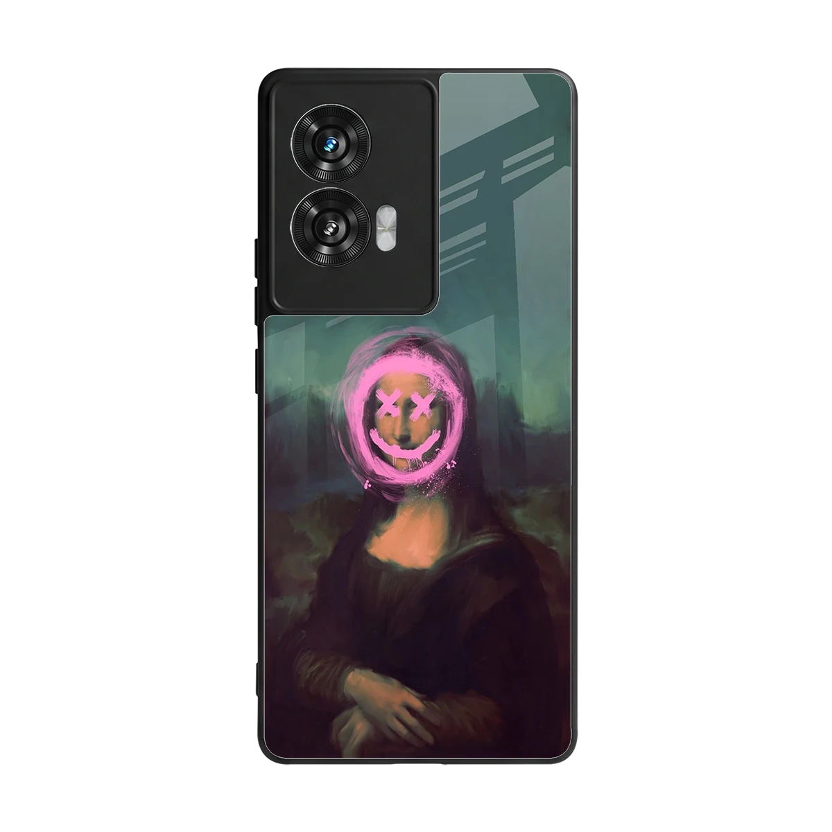 Graffiti Lisa back phone cover | glass case for motorola edge 50 fusion