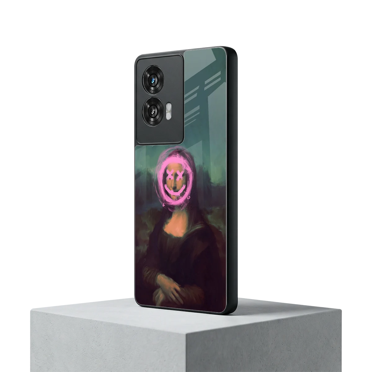 Graffiti Lisa motorola edge 50 fusion mobile cover | shockproof glass phone case