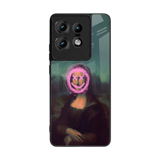Graffiti Lisa back phone cover | glass case for motorola edge 50 pro
