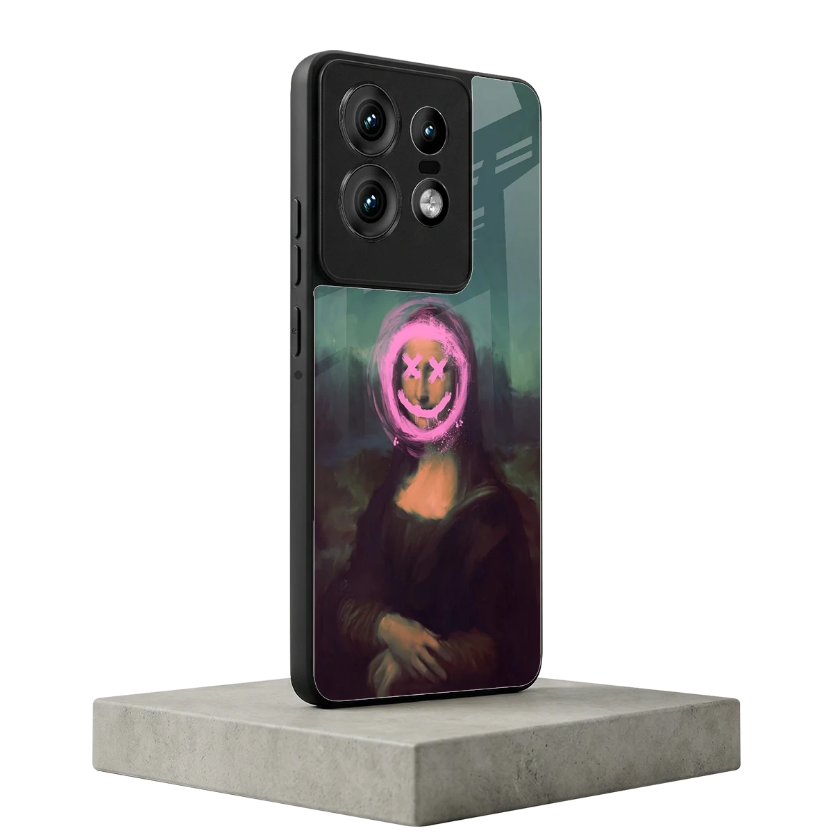 Graffiti Lisa motorola edge 50 pro mobile cover | shockproof glass phone case