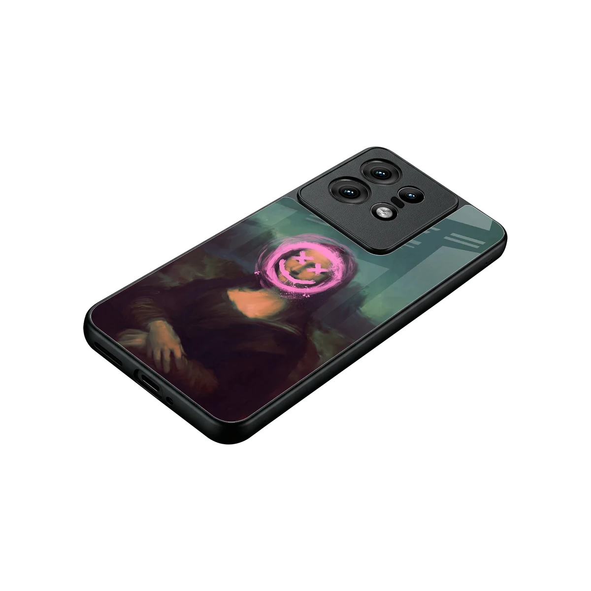 Graffiti Lisa stylish phone case for motorola edge 50 pro | glossy glass and slim fit