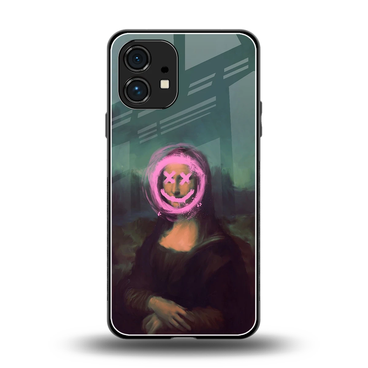 Graffiti Lisa back phone cover | glass case for nothing phone 1