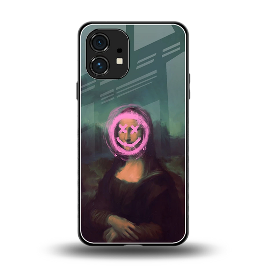 Graffiti Lisa back phone cover | glass case for nothing phone 1