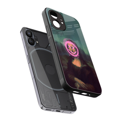 Graffiti Lisa sleek nothing phone 1 cover with tempered glass back and TPU edges