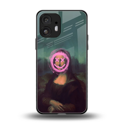 Graffiti Lisa back phone cover | glass case for nothing phone 2