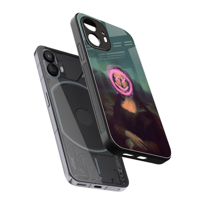 Graffiti Lisa sleek nothing phone 2 cover with tempered glass back and TPU edges