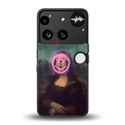 Graffiti Lisa back phone cover | glass case for nothing phone 3