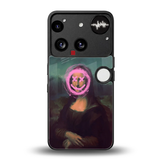 Graffiti Lisa back phone cover | glass case for nothing phone 3
