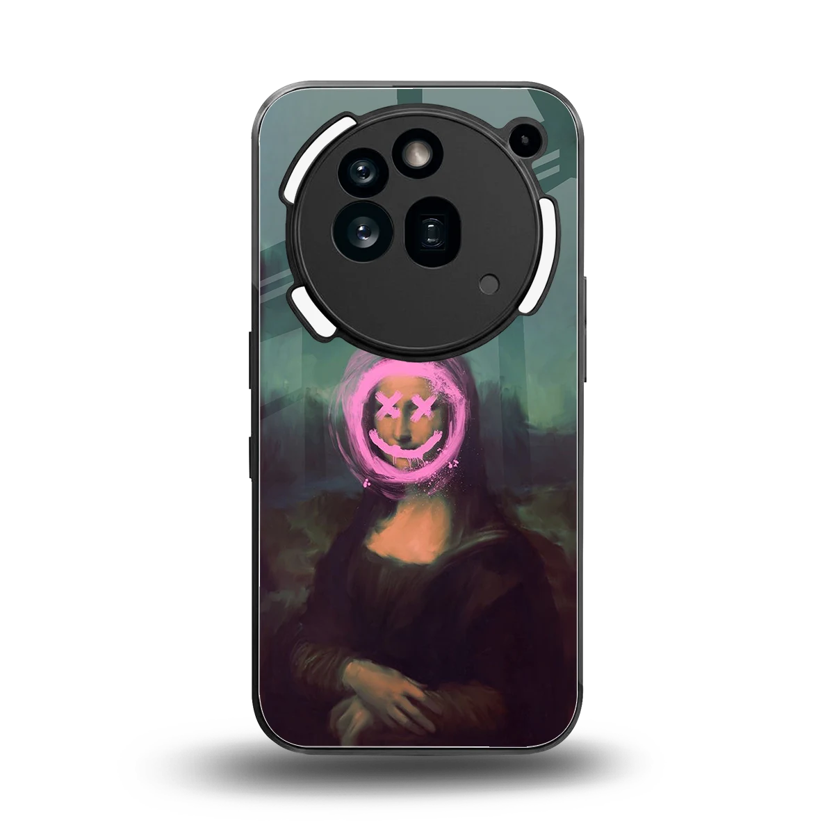 Graffiti Lisa back phone cover | glass case for nothing phone 3a pro