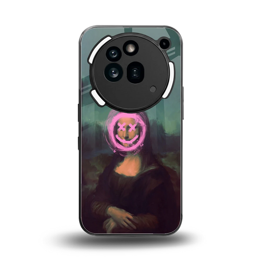 Graffiti Lisa back phone cover | glass case for nothing phone 3a pro