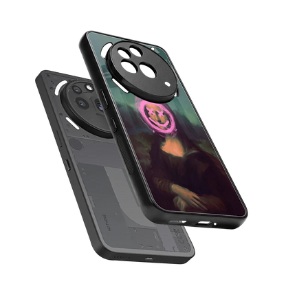 Graffiti Lisa sleek nothing phone 3a pro cover with tempered glass back and TPU edges
