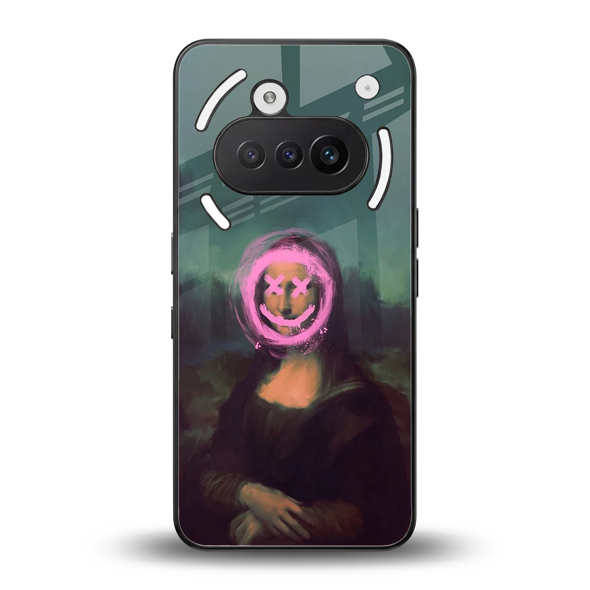 Graffiti Lisa back phone cover | glass case for nothing phone 3a