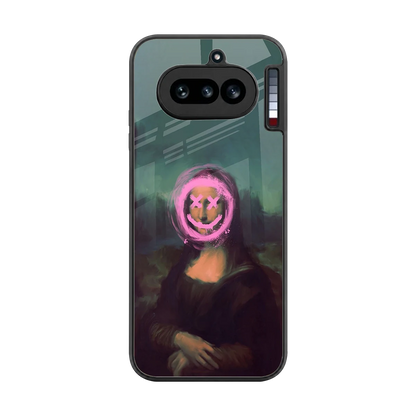 Graffiti Lisa back phone cover | glass case for nothing phone 4a
