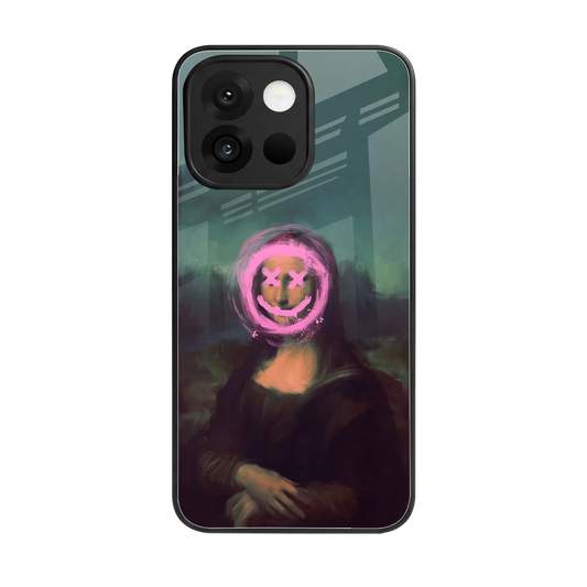 Graffiti Lisa back phone cover | glass case for oneplus 13s