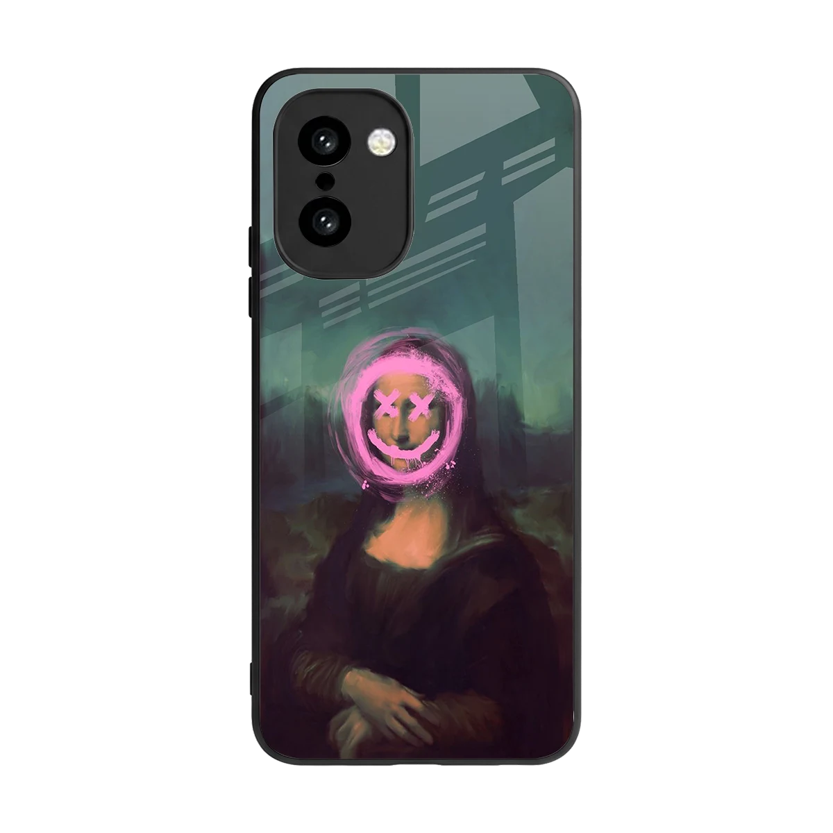 Graffiti Lisa back phone cover | glass case for oneplus 15r