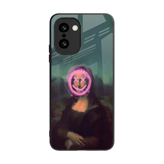 Graffiti Lisa back phone cover | glass case for oneplus 15r