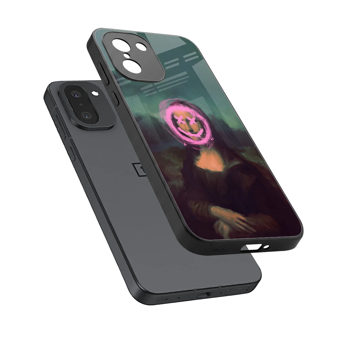 Graffiti Lisa sleek oneplus 15r cover with tempered glass back and TPU edges