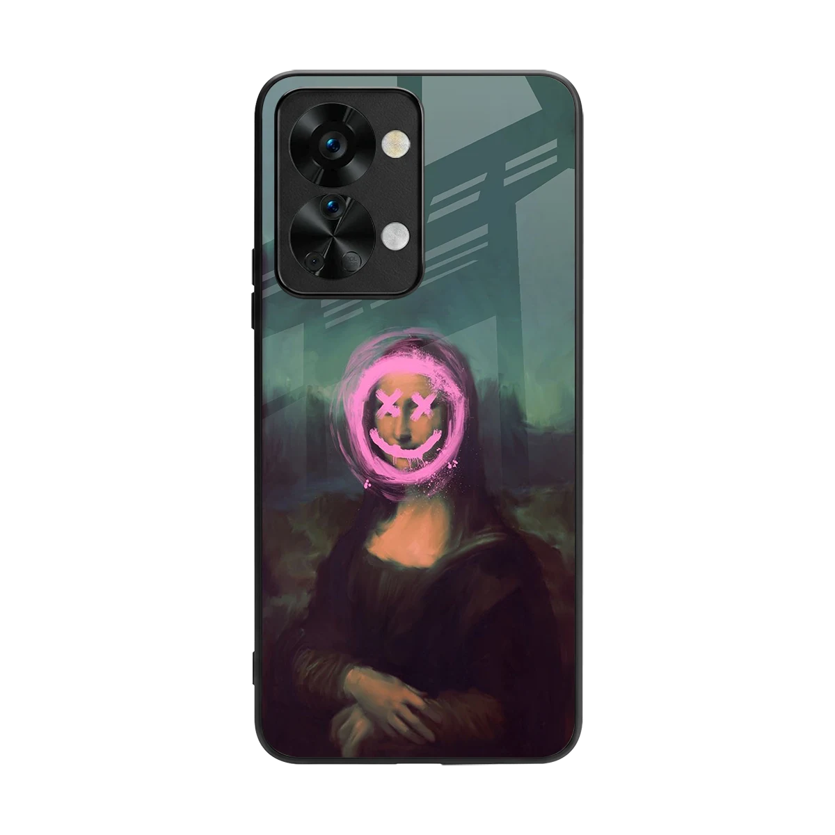 Graffiti Lisa back phone cover | glass case for oneplus nord 2t