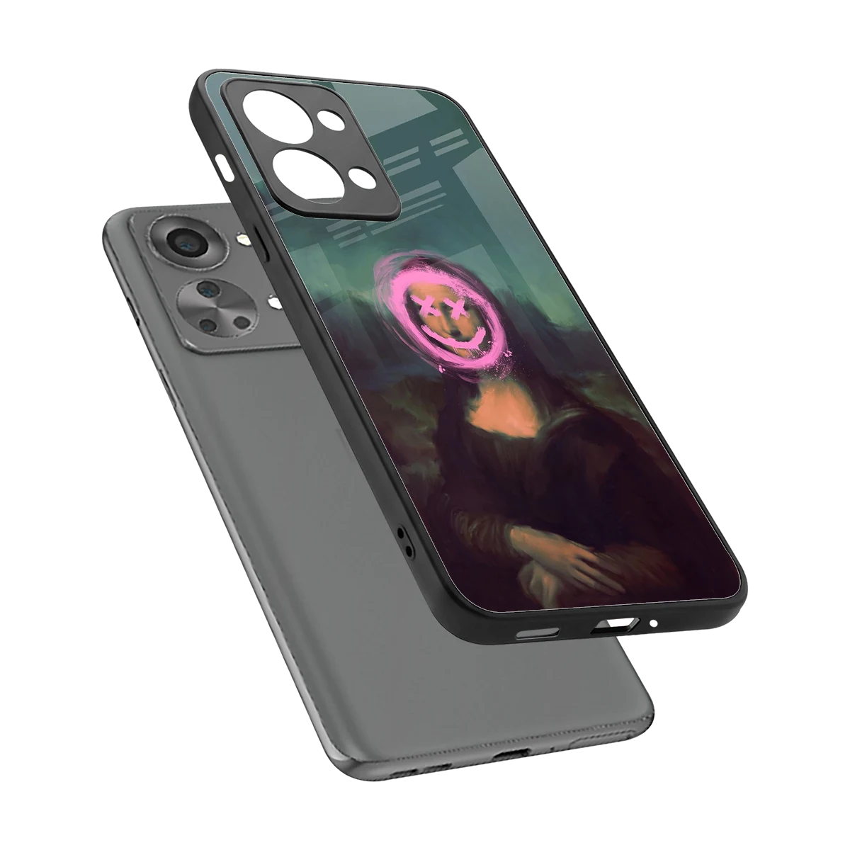 Graffiti Lisa sleek oneplus nord 2t cover with tempered glass back and TPU edges