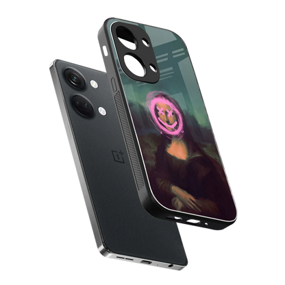 Graffiti Lisa sleek oneplus nord 3 cover with tempered glass back and TPU edges