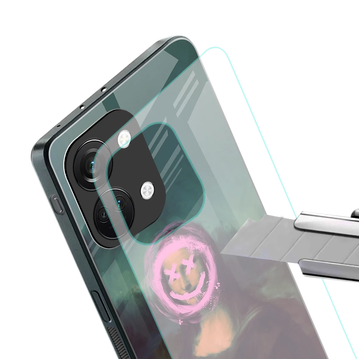 Graffiti Lisa stylish phone case for oneplus nord 3 | glossy glass and slim fit