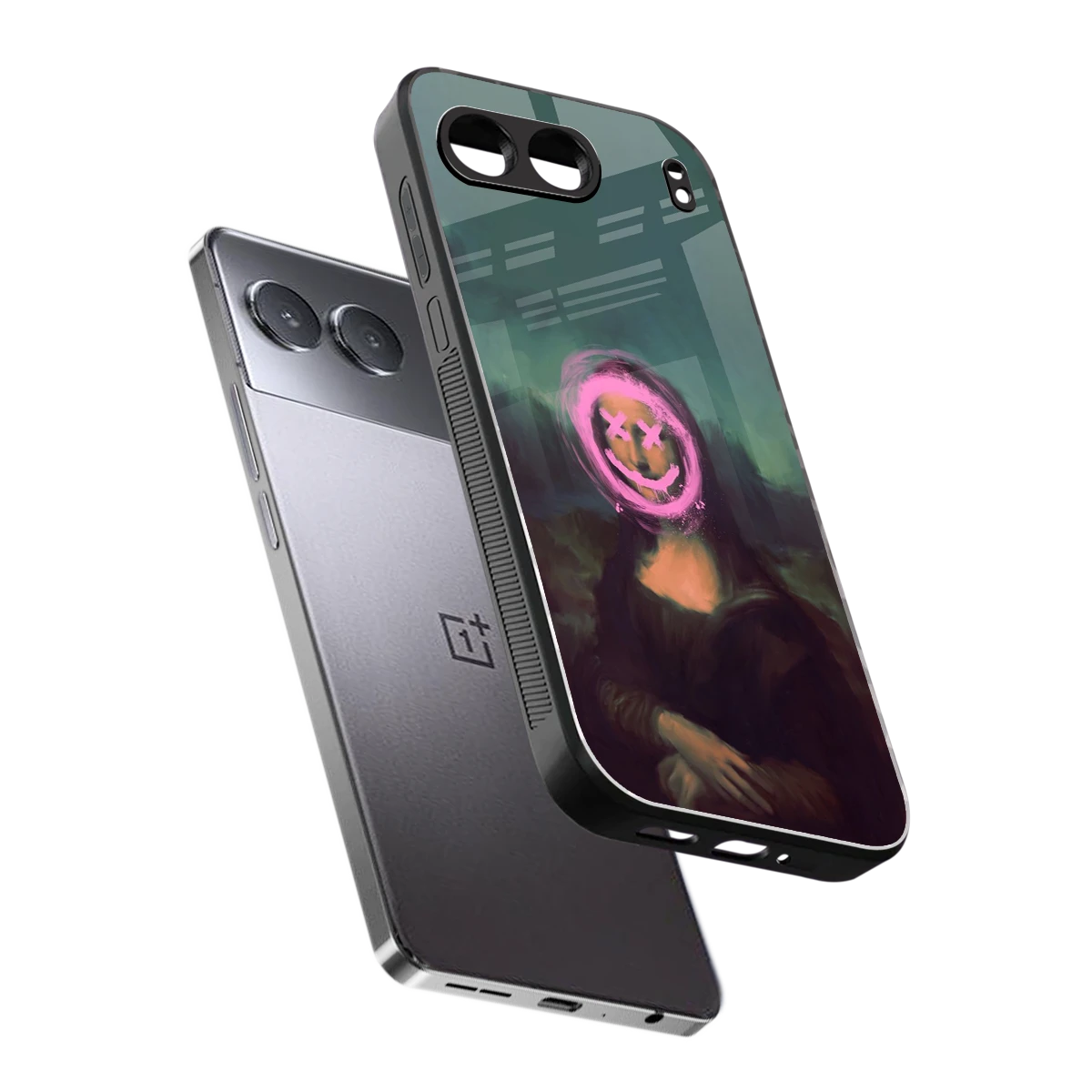 Graffiti Lisa sleek oneplus nord 4 cover with tempered glass back and TPU edges