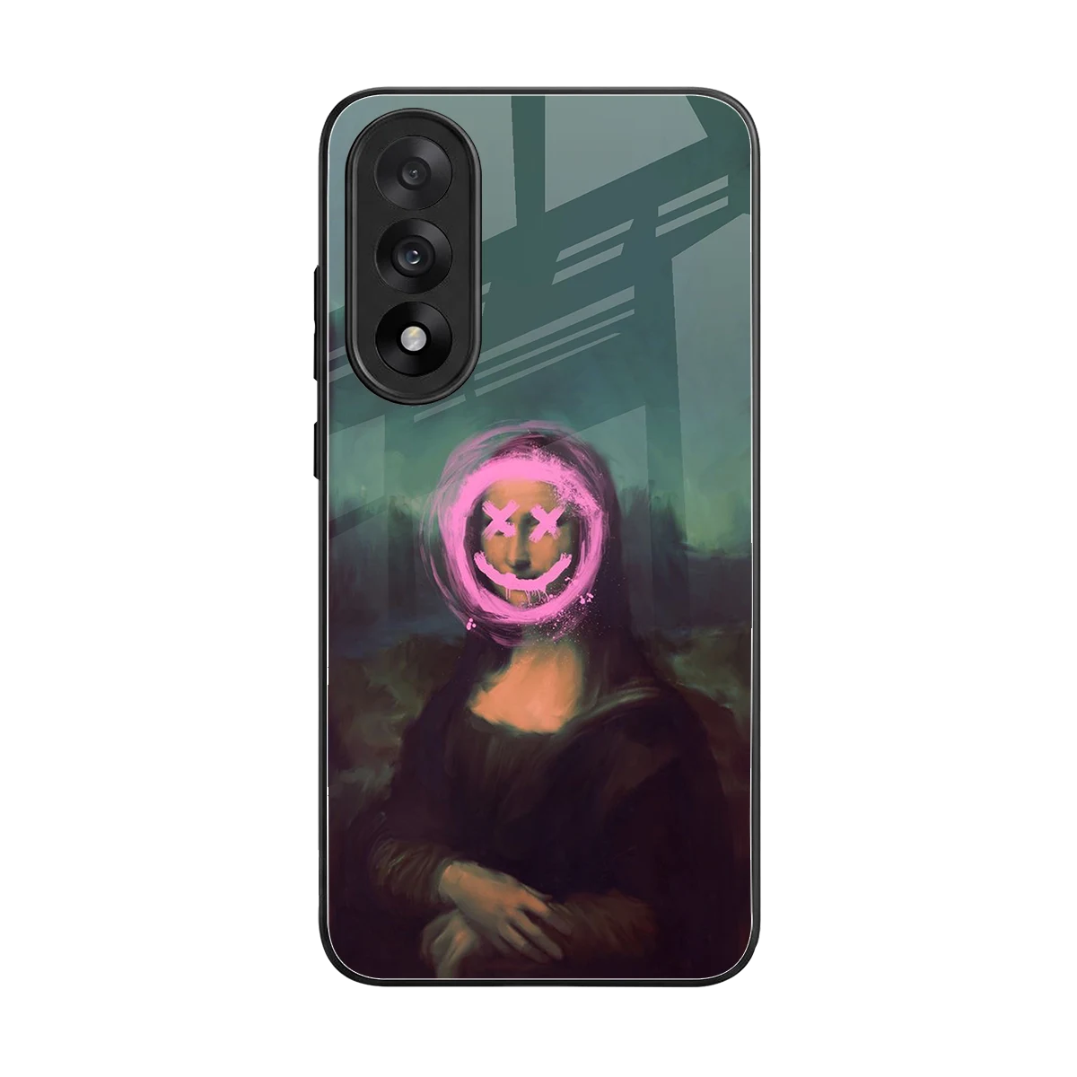 Graffiti Lisa back phone cover | glass case for oneplus nord 5
