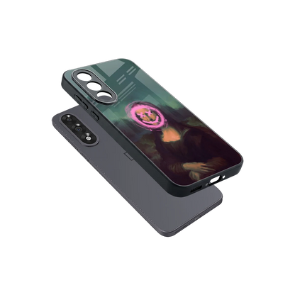 Graffiti Lisa sleek oneplus nord 5 cover with tempered glass back and TPU edges