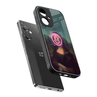 Graffiti Lisa sleek oneplus nord ce 3 cover with tempered glass back and TPU edges