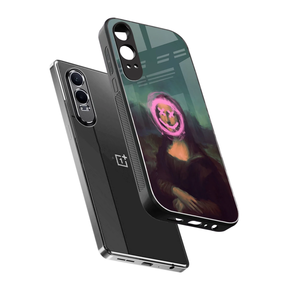 Graffiti Lisa sleek oneplus nord ce 4 lite cover with tempered glass back and TPU edges