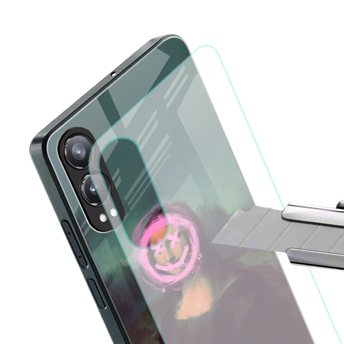 Graffiti Lisa stylish phone case for oneplus nord ce 4 lite | glossy glass and slim fit