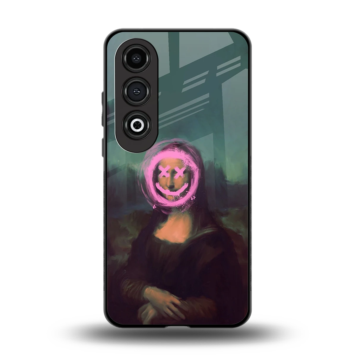Graffiti Lisa back phone cover | glass case for oneplus nord ce 4