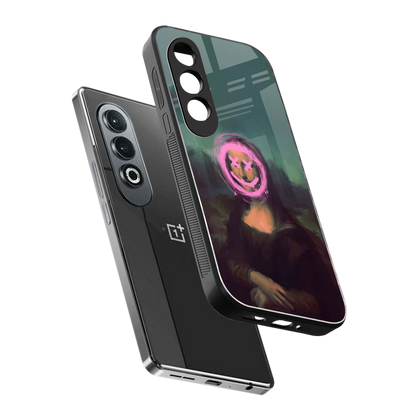 Graffiti Lisa sleek oneplus nord ce 4 cover with tempered glass back and TPU edges