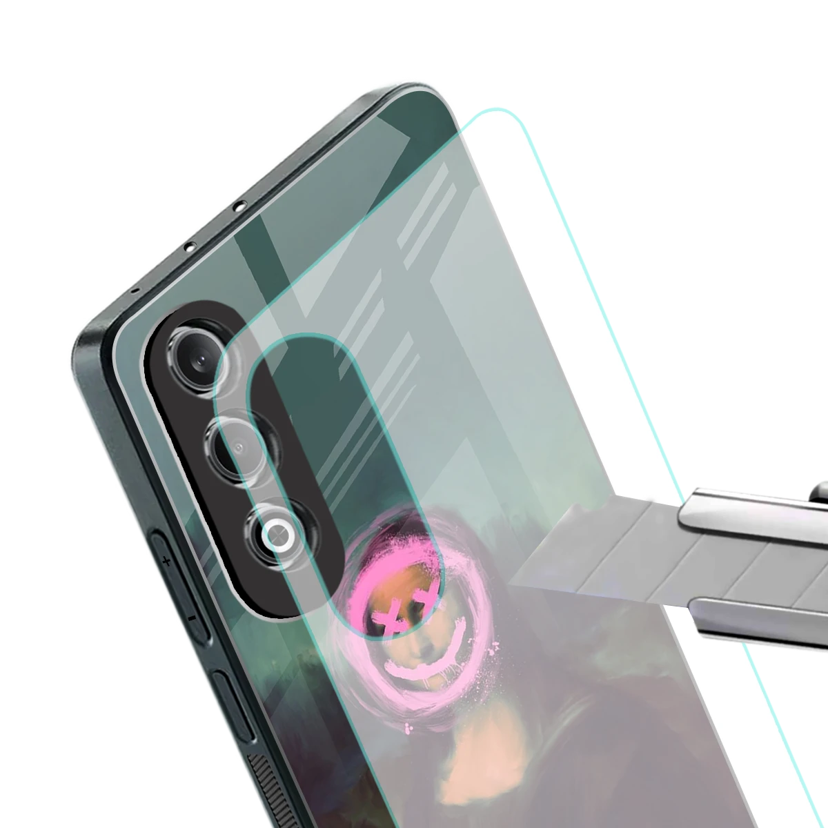 Graffiti Lisa stylish phone case for oneplus nord ce 4 | glossy glass and slim fit