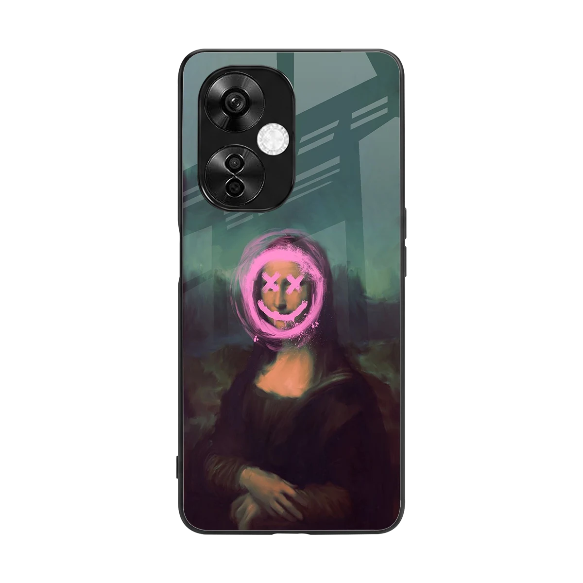 Graffiti Lisa back phone cover | glass case for oneplus nord ce 3 lite