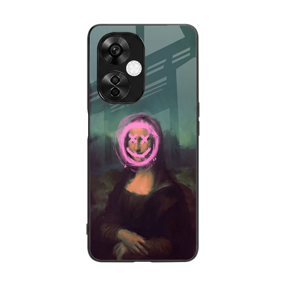 Graffiti Lisa back phone cover | glass case for oneplus nord ce 3 lite