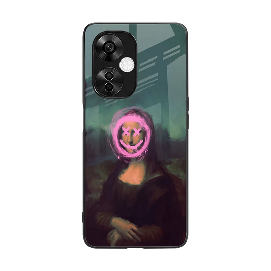 Graffiti Lisa back phone cover | glass case for oneplus nord ce 3 lite