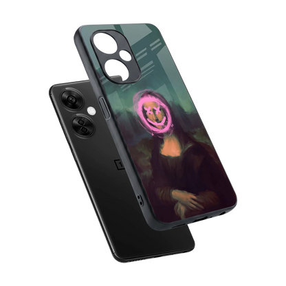 Graffiti Lisa sleek oneplus nord ce 3 lite cover with tempered glass back and TPU edges