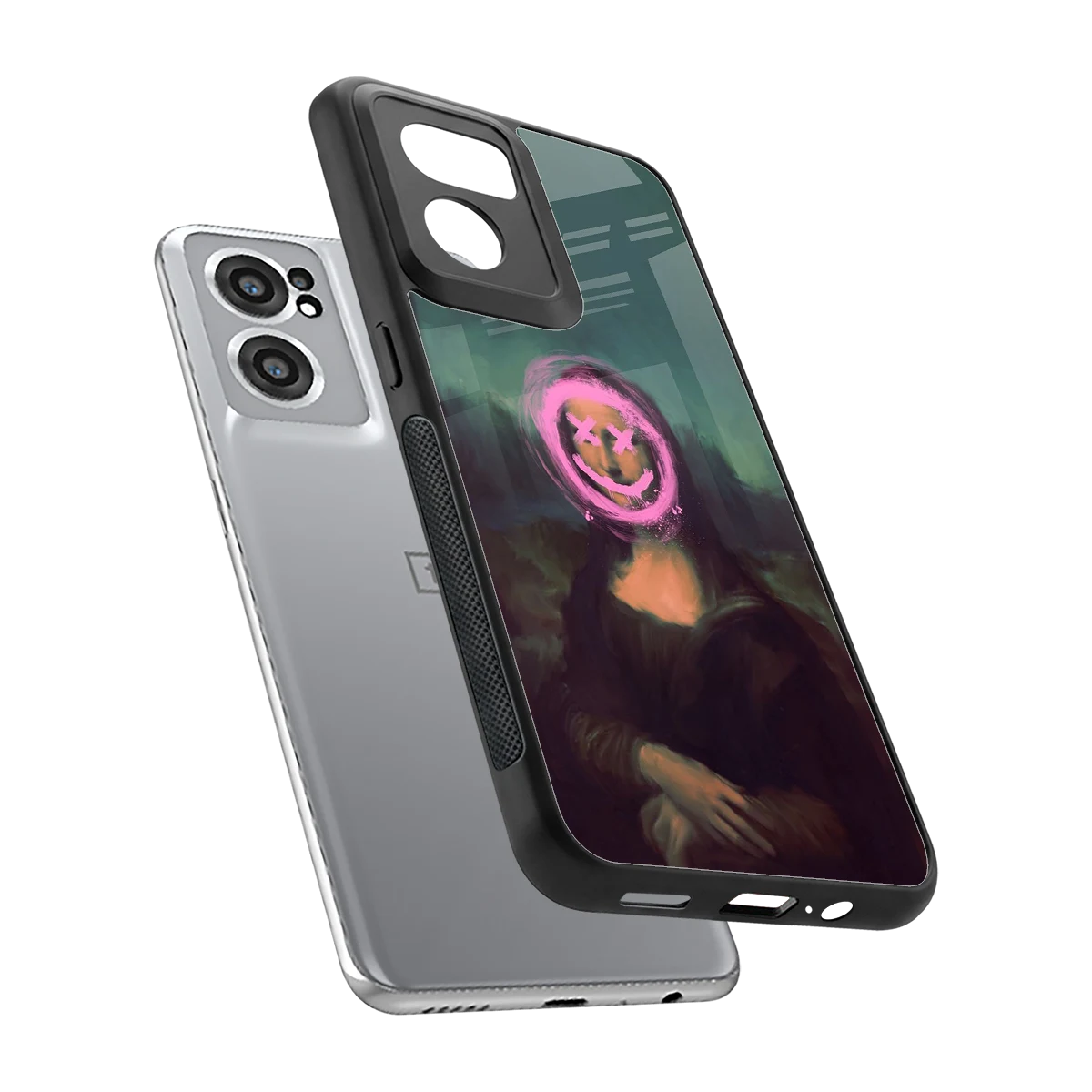 Graffiti Lisa sleek oneplus nord ce 2 cover with tempered glass back and TPU edges