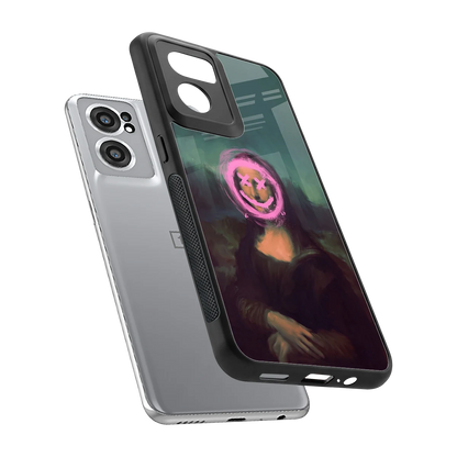 Graffiti Lisa sleek oneplus nord ce 2 cover with tempered glass back and TPU edges