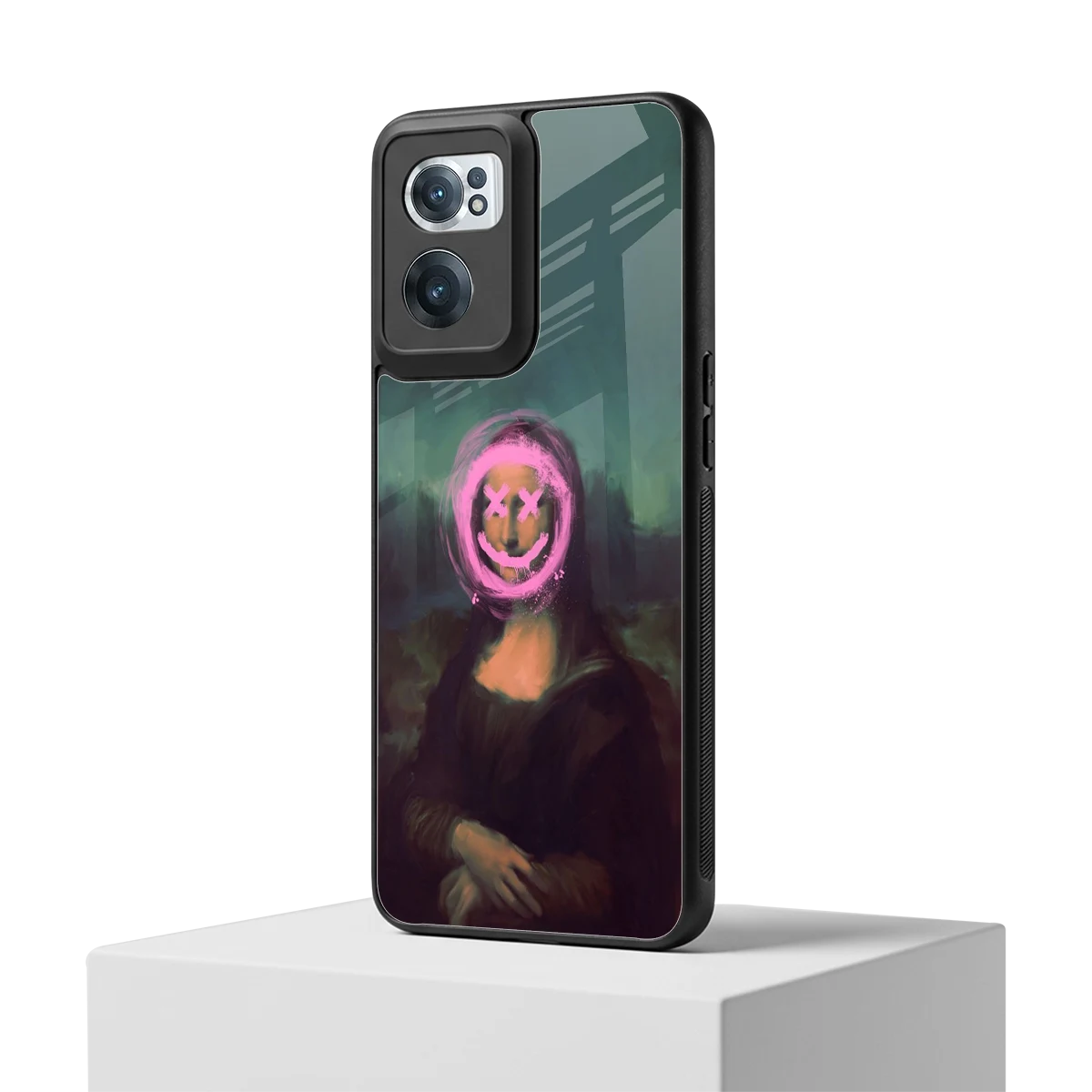 Graffiti Lisa oneplus nord ce 2 mobile cover | shockproof glass phone case