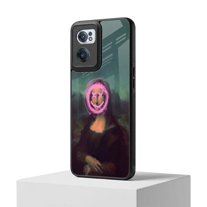 Graffiti Lisa oneplus nord ce 2 mobile cover | shockproof glass phone case