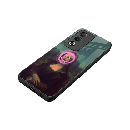 Graffiti Lisa stylish phone case for oppo a3 pro | glossy glass and slim fit