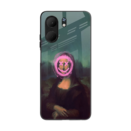 Graffiti Lisa back phone cover | glass case for oppo a5x 5g