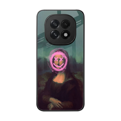 Graffiti Lisa back phone cover | glass case for oppo f29 5g