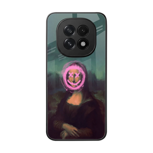 Graffiti Lisa back phone cover | glass case for oppo f29 5g