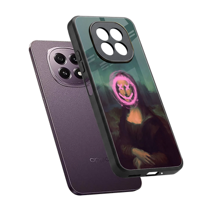 Graffiti Lisa sleek oppo f29 5g cover with tempered glass back and TPU edges