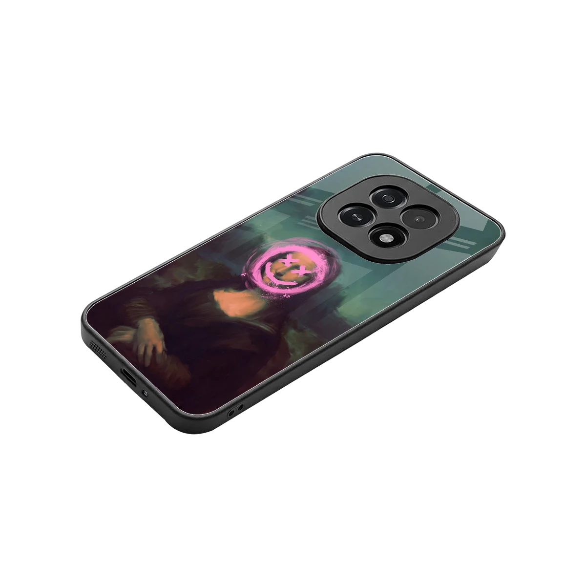 Graffiti Lisa stylish phone case for oppo f29 5g | glossy glass and slim fit