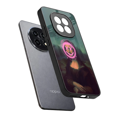 Graffiti Lisa sleek oppo f29 pro 5g cover with tempered glass back and TPU edges