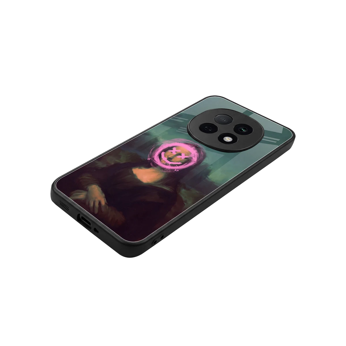 Graffiti Lisa stylish phone case for oppo f29 pro 5g | glossy glass and slim fit